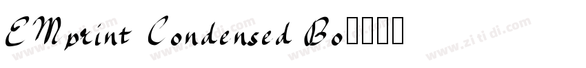 EMprint Condensed Bo字体转换